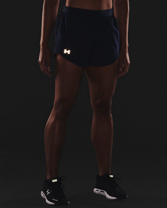 Women's UA Fly-By 2.0 Shorts, Navy, pdpMainDesktop image number 3